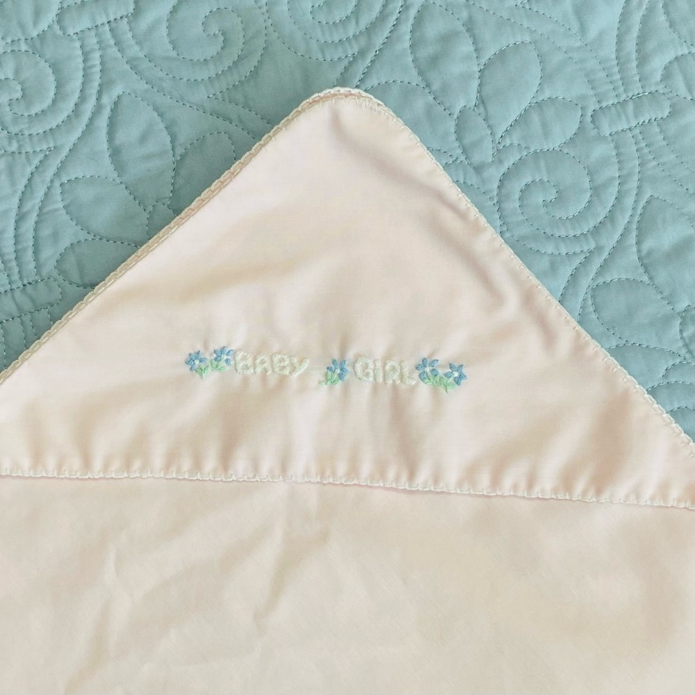 Pink 36” X 36” Baby Girl Blanket